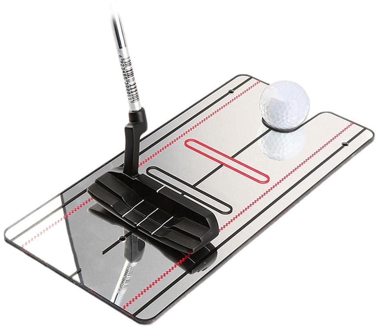 Dailygoods- Putting Spiegel - Corrector Houding - Training Hulp Voor Beginners - Acryl 30 x 14,8 cm - Schokbestendig - Versterkt Geheugenherstel - Golf Spiegel