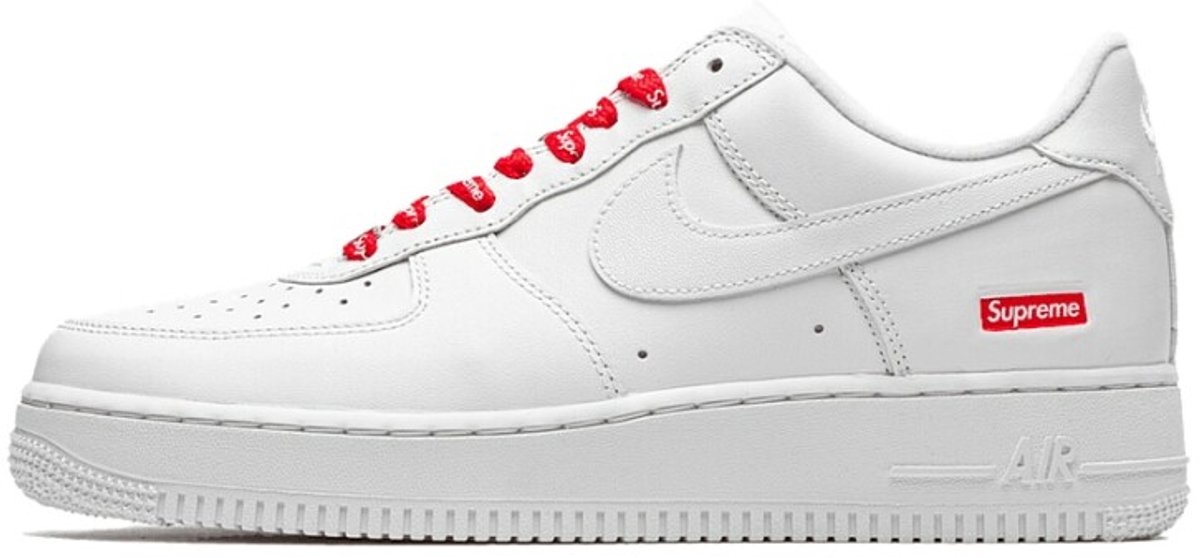 Nike x Supreme Air Force 1 Low SP Heren Sneakers Schoenen CU9225-100 Wit