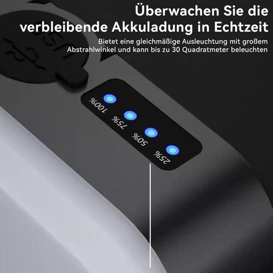 Multifunctionele, verstelbare lamp – een oplaadbare campinglamp met haken en magneten, waterdicht en ideaal voor kamperen en noodgevallen. — afbeelding 4