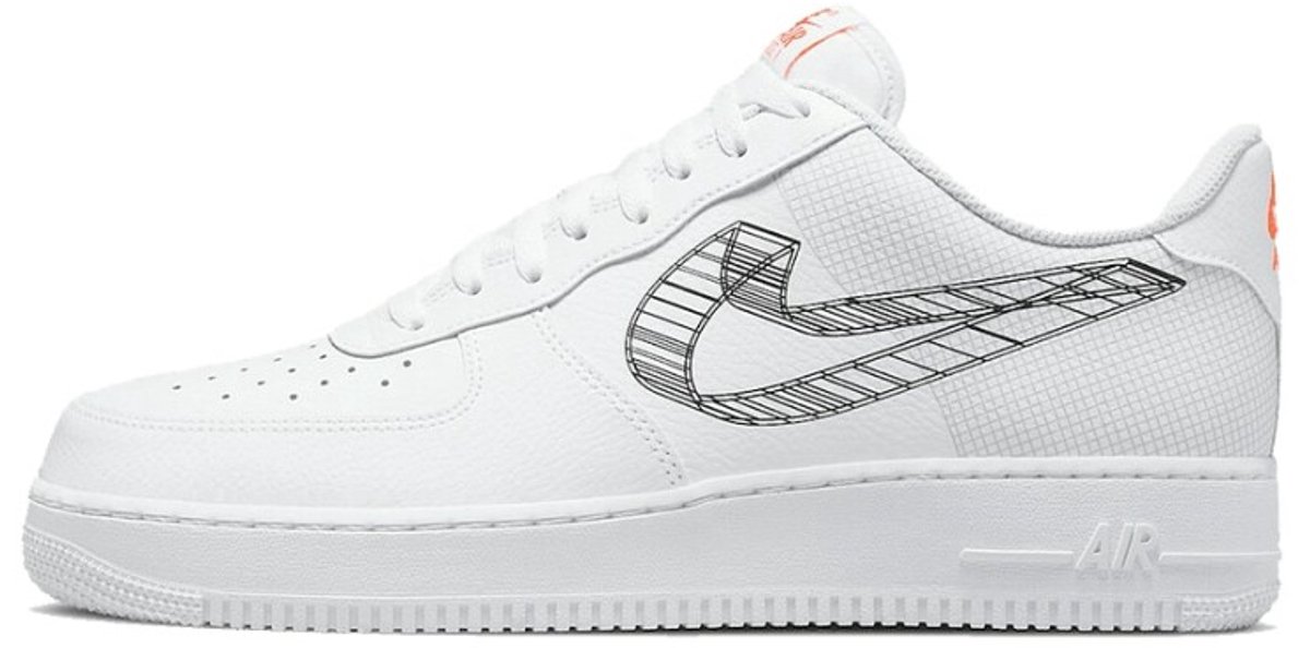 Nike Air Force 1 Low 3D Swoosh Oranje