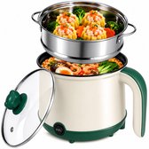 DMG Supply Noodle Pan - Wit - Elektrische Kookpan - Hotpot - Noodle Kom - 1,8 L - Multicooker
