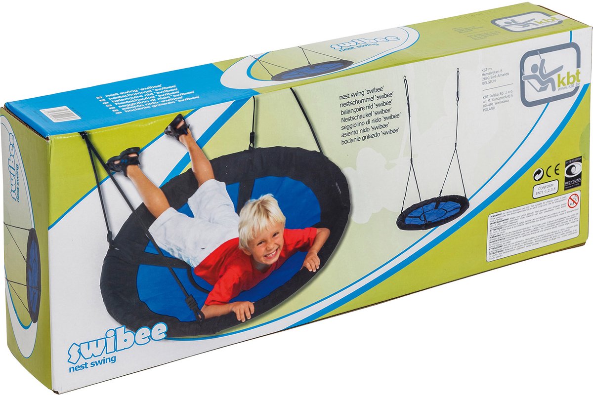 KBT nestschommel Swibee blauw/zwart — afbeelding 2