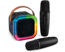 MESA Musthaves - Karaoke Box - 2 Draadloze Microfoons - RGB Verlichting - Bluetooth Speaker