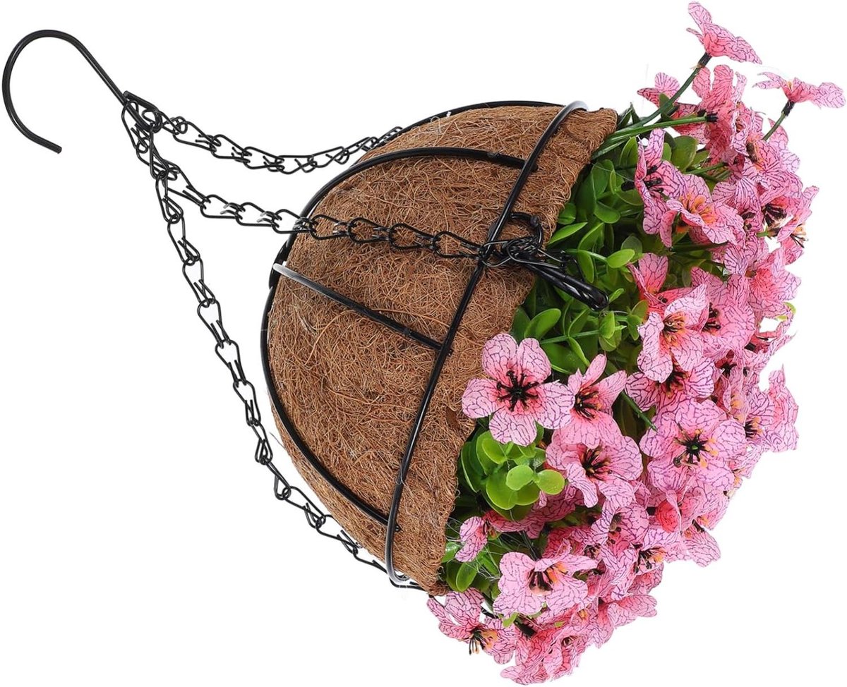 Hangende Mand - Bloemenhanger Ketting - Decoratie Binnen Buiten - Stevig Ijzer Kunststof - 46x26x23cm - Veelkleurig