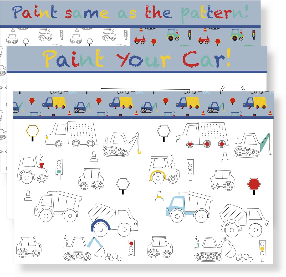 ANCOR deskplanner b'log play me cars 40x30cm afbeelding
