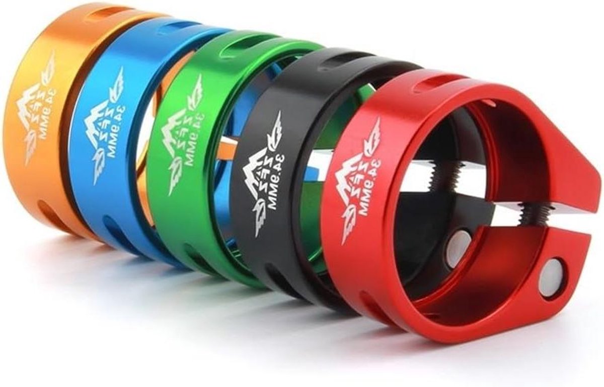 Zadelpenklem - Fietszadelklem - Fiets Zadel Verstellen - Quick Release - 318 mm - Blauw