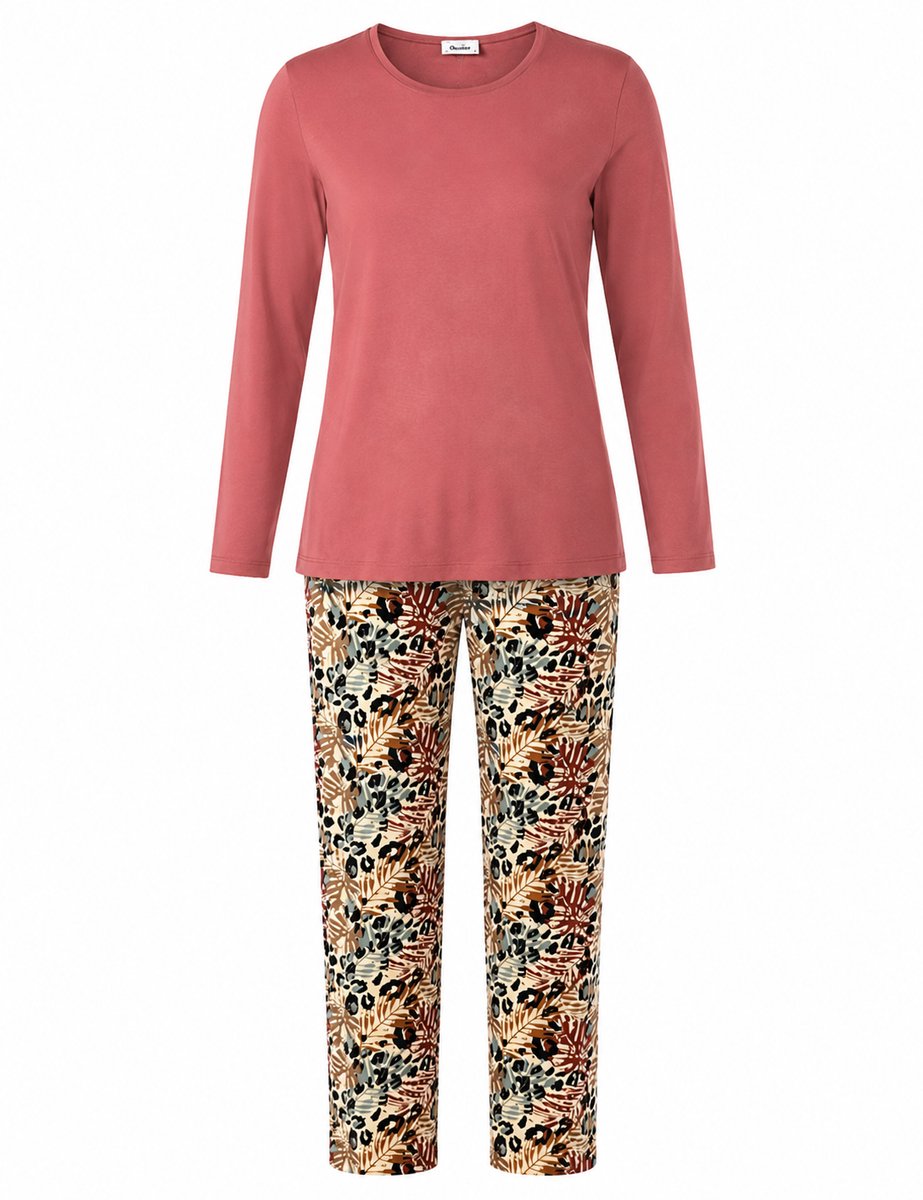 Dames Pyjama Ruby met lange mouw van Gionettic- maat M