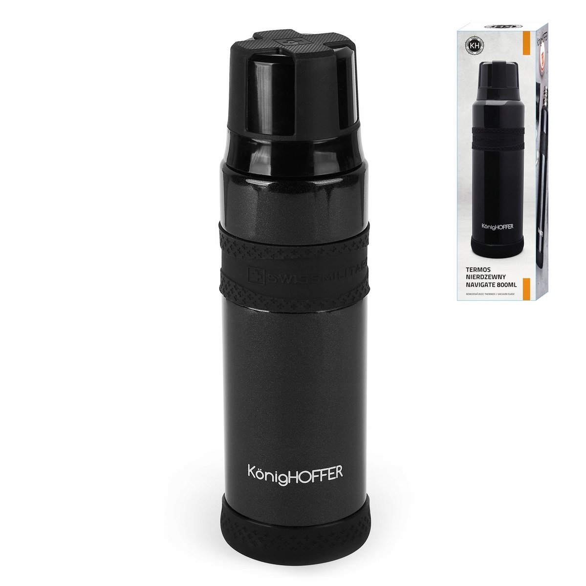 Konighoffer Thermos 0.8L - Warm & Koude Dranken, Roestvrij Staal