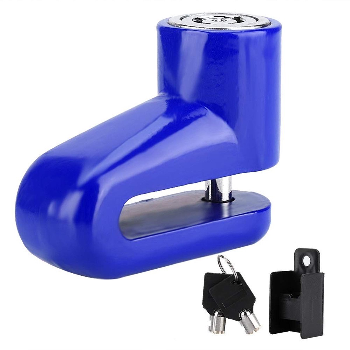 BRENZOOS- Schijfremslot met alarm - Anti-diefstal Motorfiets - Heavy-duty Beveiliging - Duurzaam Slot - Sleutelloos Vergrendelen - Speciale Disc Rotor Lock