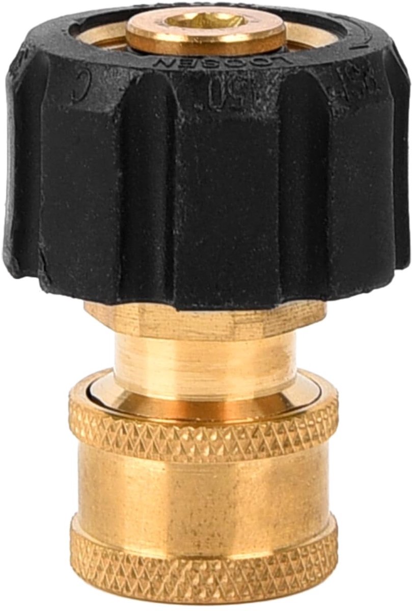 BRENZOOS - HA8512A M22 naar 1/4" Quick Connect Adapter - Messing Slangkoppeling