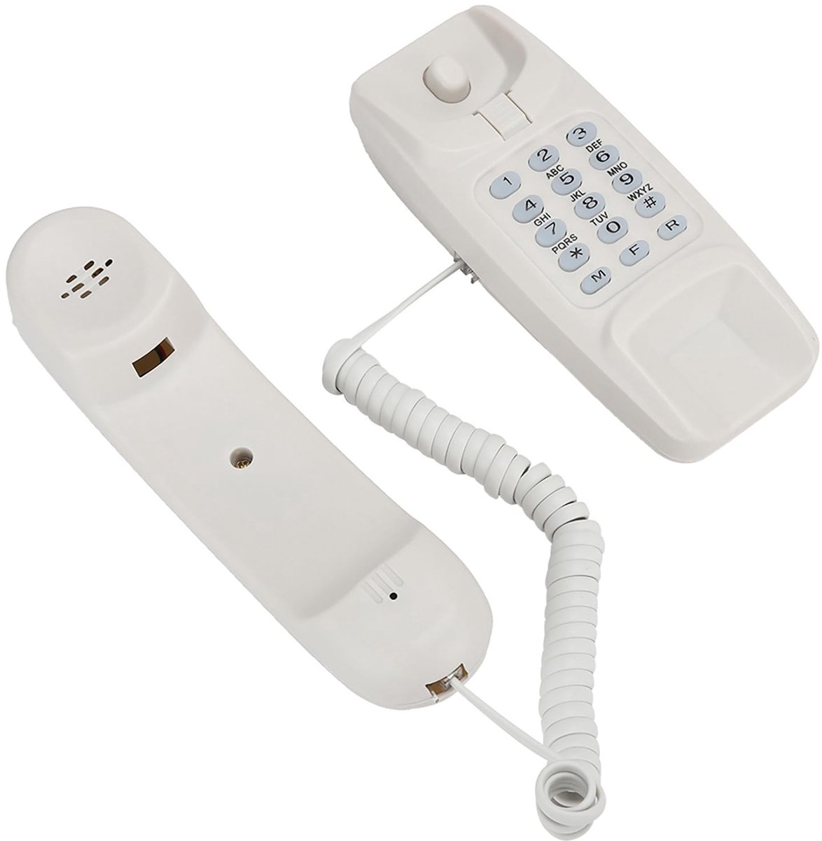 JHUBERS- Lijngebonden Telefoon - Snoergebonden - RJ45 (6P2C) Lijninterface - Wandmontage - Eenvoudige Bediening - Robuust Ontwerp - Vaste Telefoon