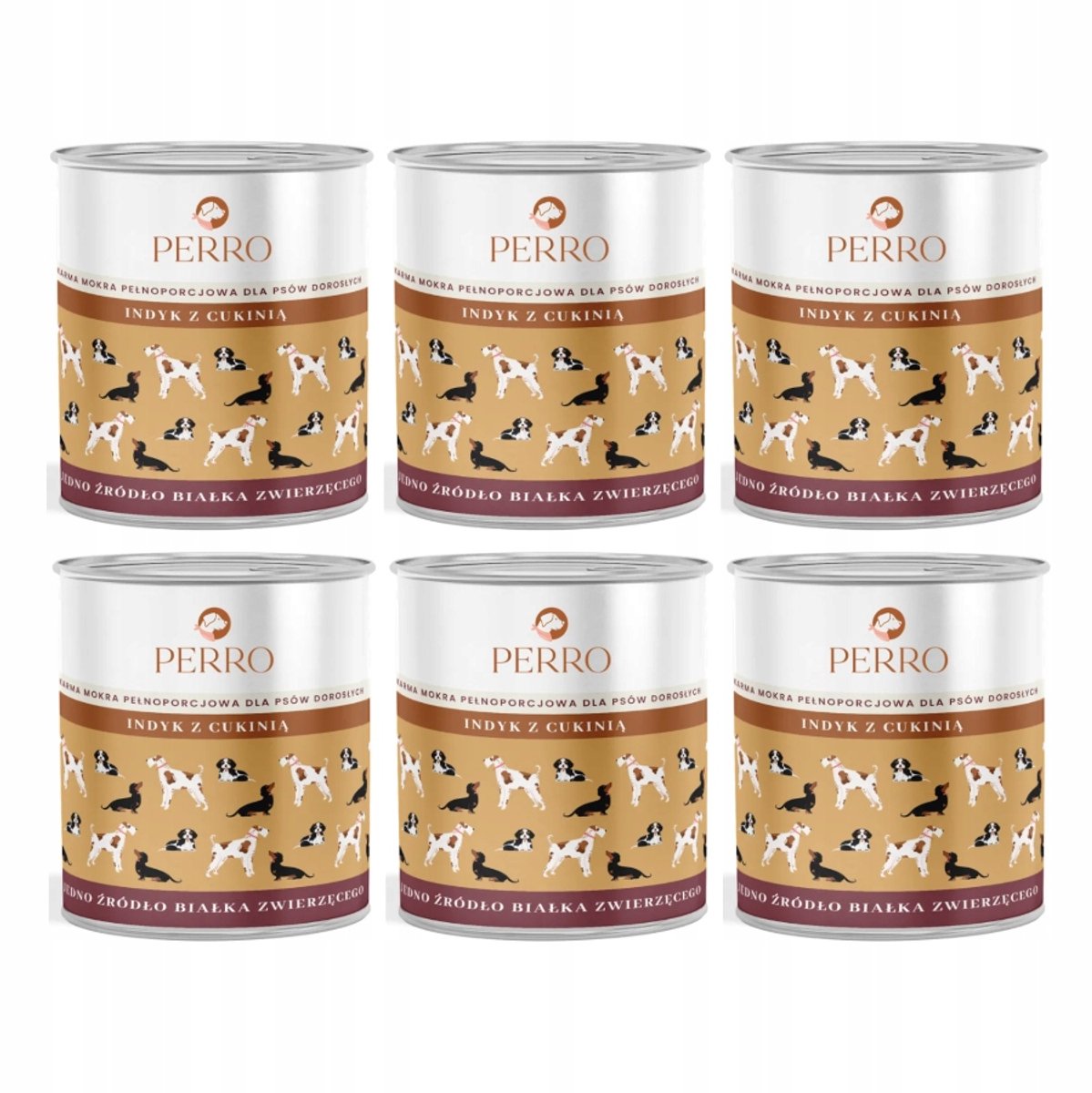 Perro PERRO Serie - Kalkoen en Courgette Hondenvoer - Voor Volwassen Honden - Bevat Superfoods