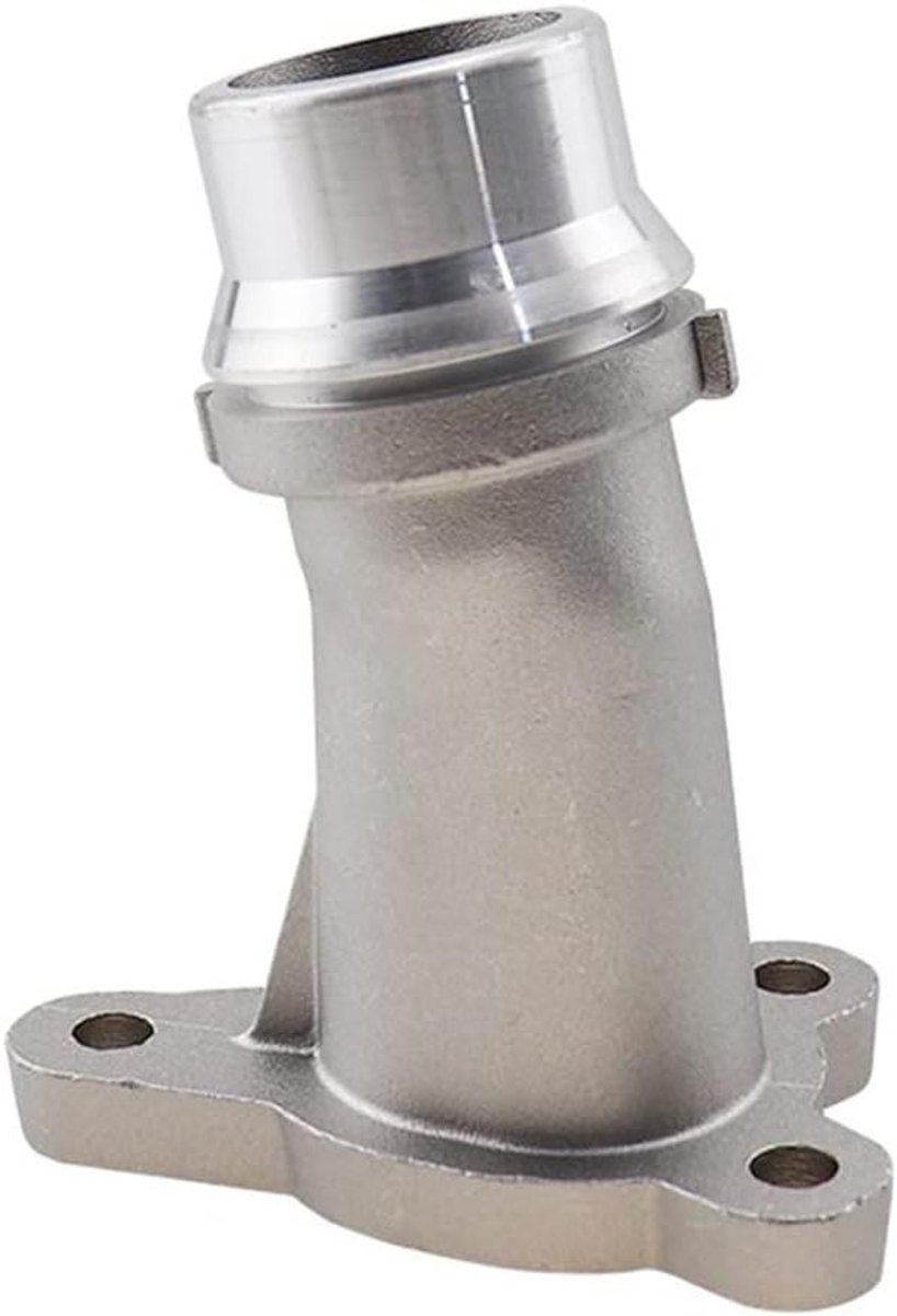 Koelvloeistof Slang Blok - Water Outlet Pijp - Motor Onderhoud - Aluminium Constructie - OEM Vervanging - Zilverkleurig