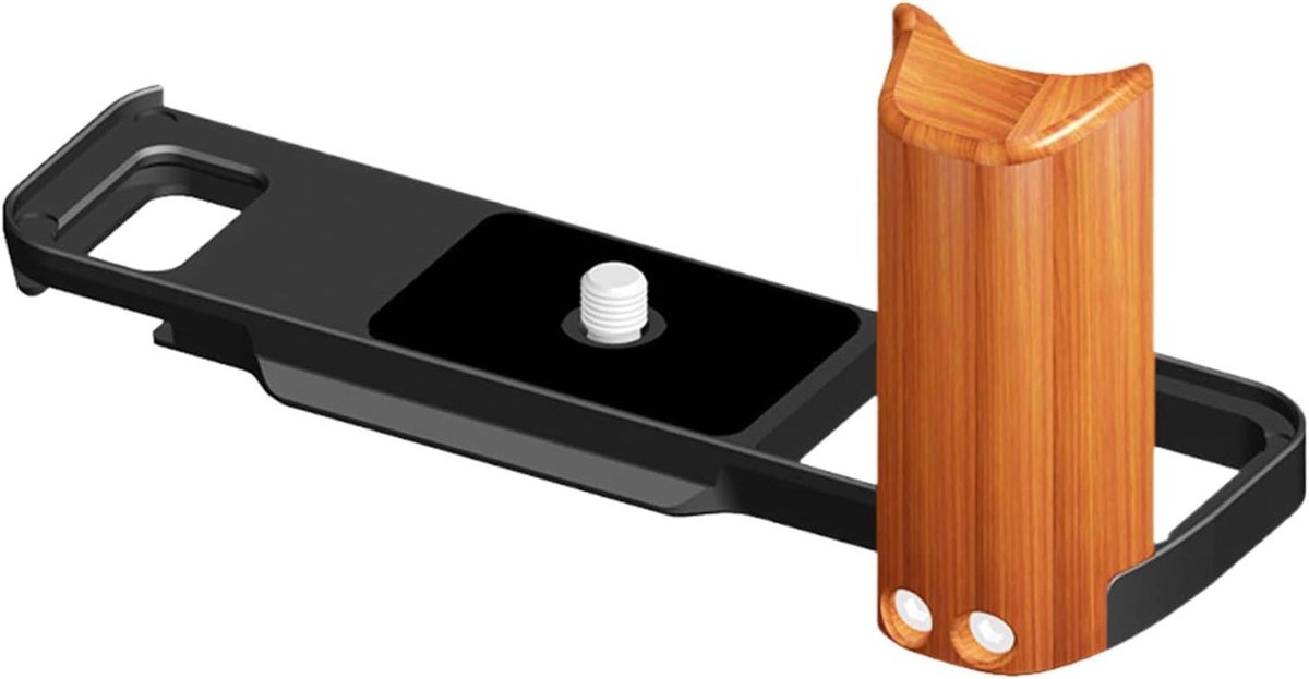 Camera L-Grip - Handgreep Plaat - Stabiliteit Verbeteren - Anti-slip Textuur - 12.7 cm - Zwart