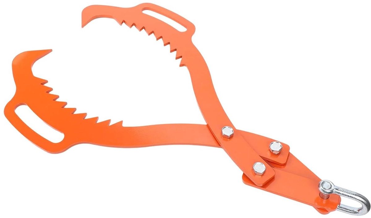 Hijstang voor Hout - Houtklauw Gripper - Boomstammen Verplaatsen - Brede Kaakopening - 30 Inch - Zwart