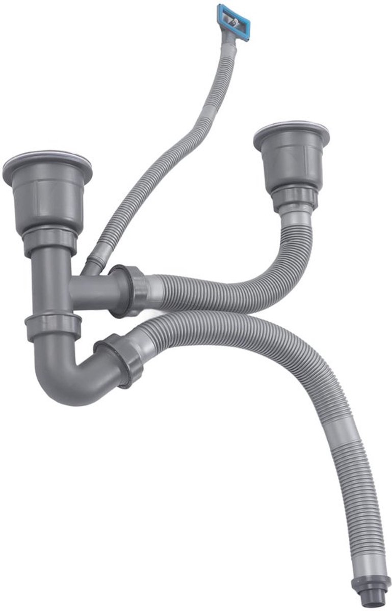 Allecto - Flexibele Dubbele Afvoer Set - Snelle Afvoer - Antigeur