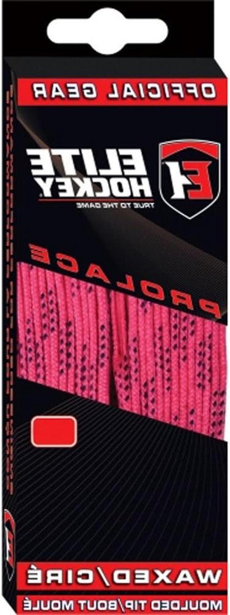 Sports Veters - Schaats Veters - Snel Klaar Maken - Met Was Behandeld - 244 cm - Neon Roze