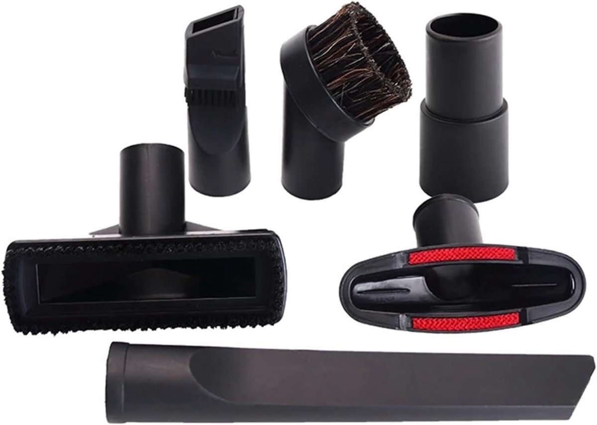 Stofzuiger Borstelmondstuk - Opzetborstel Tool - Efficiënt Schoonmaken - Universele Compatibiliteit - 32 & 35mm - Zwart