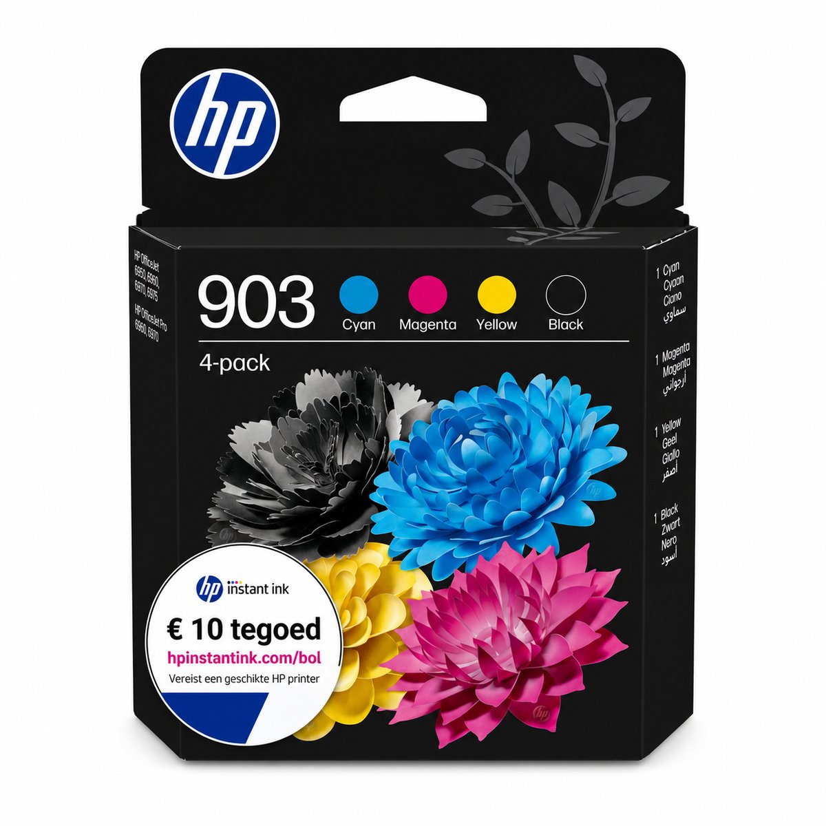 HP 903 - Inktcartridge - Origineel - Kleur & Zwart + Instant Ink tegoed