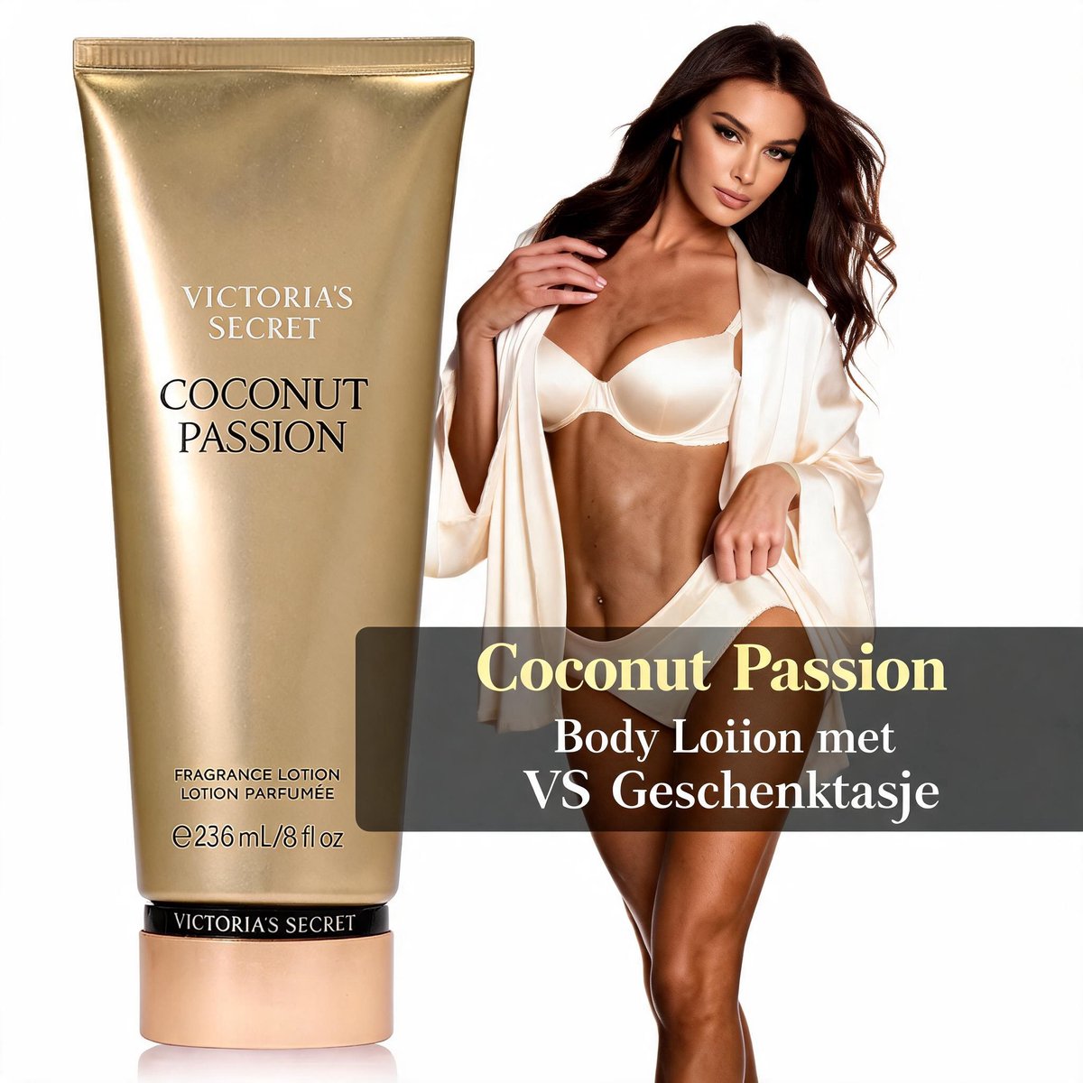 Victoria's Secret Coconut Passion Body Lotion Incl. VS Geschenktasje