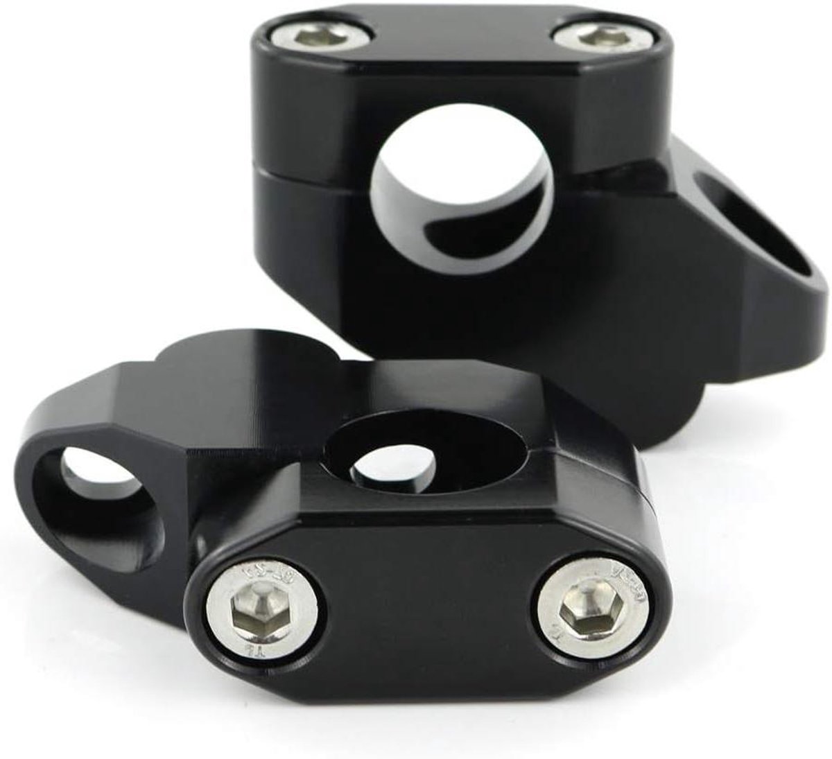 Stuurbrug Motor - Stuurverhogers - Comfortabeler Rijden - Verstelbare Klem - 22 mm - Zwart