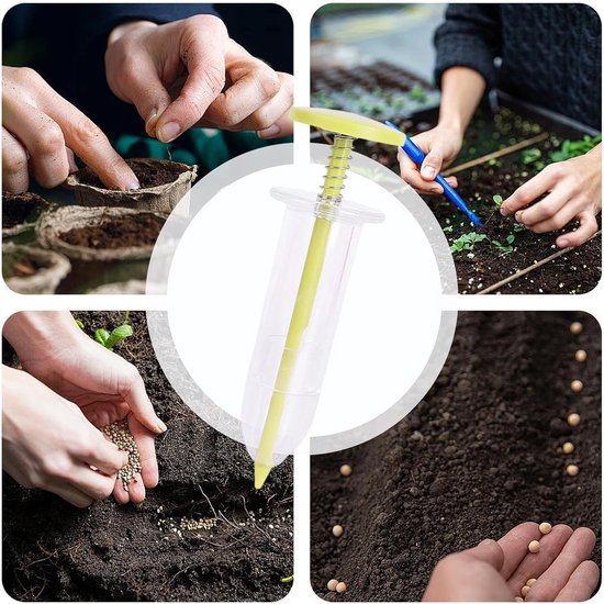 Zaaier Dispenser - Plantensteker - Zaaien en planten - Ergonomisch ontwerp - 52 cm - Groen — afbeelding 4