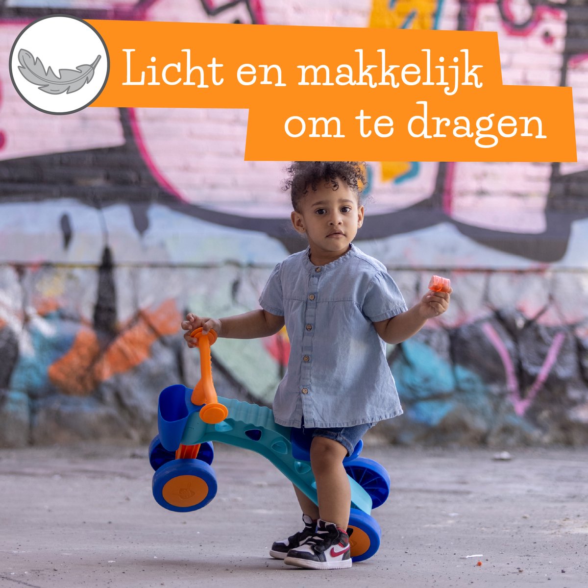 Chillafish Loopfiets 1 jaar voor jongens en meisjes met speelblokken thumbnail 3