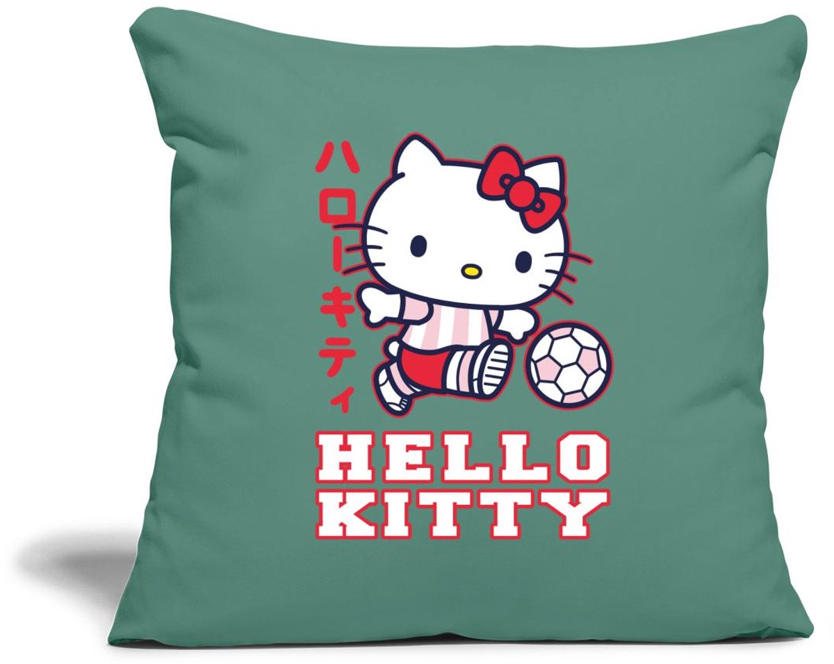 Hello Kitty Speelt Voetbal Sierkussenhoes, 45 x 45 cm