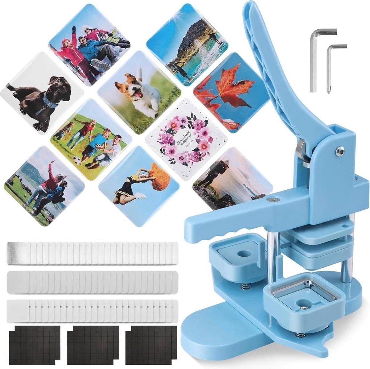 Magneet Knop Maker - Badge Machine - Maken van Decoraties - Compleet met Navulsets - 50mm