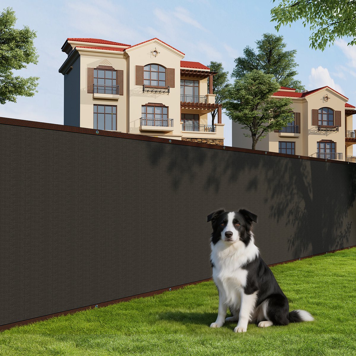 Privacydoek 1,5 x 15 Meter – 180 g/m² Zwaar Zichtbreeknet – UV-bestendig & Winddoorlatend – Antraciet/Groen – voor Tuin, Hekwerk & Balkon