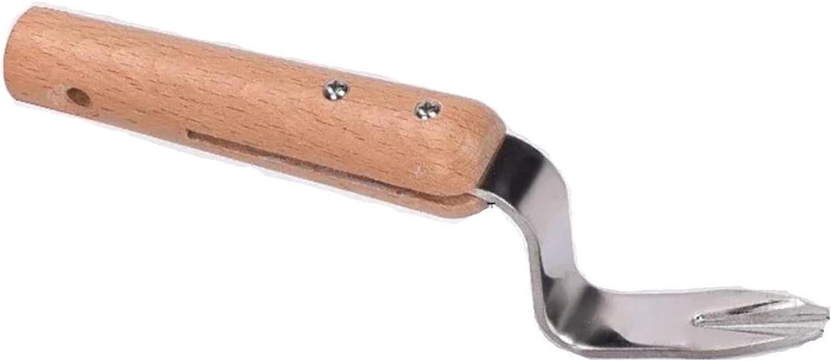 Onkruidverwijderaar - Paardenbloemtrekker Tuinvork - Gazononderhoud Tuinieren - Roestvrijstalen kop - 195 cm - Zilver