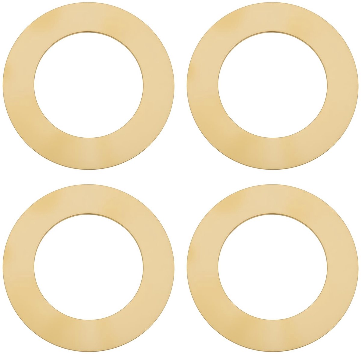Dailygoods - 4 Stuks Messing Washer voor Standaard BC Lamp Houders