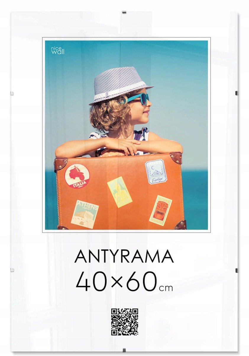 Antyrama 60x40 cm - Veilige Plexi, HDF Achterwand, Klaar voor Ophanging