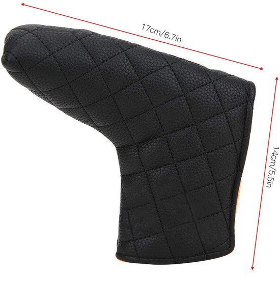Dailygoods- Headcover Professioneel - PU-lederen Driver Hoes - Dikker Pluche Binnenkant - Magnetische Sluiting - Waterdicht - Duurzaam Vakmanschap - Putterhoes van Dailygoods — afbeelding 3