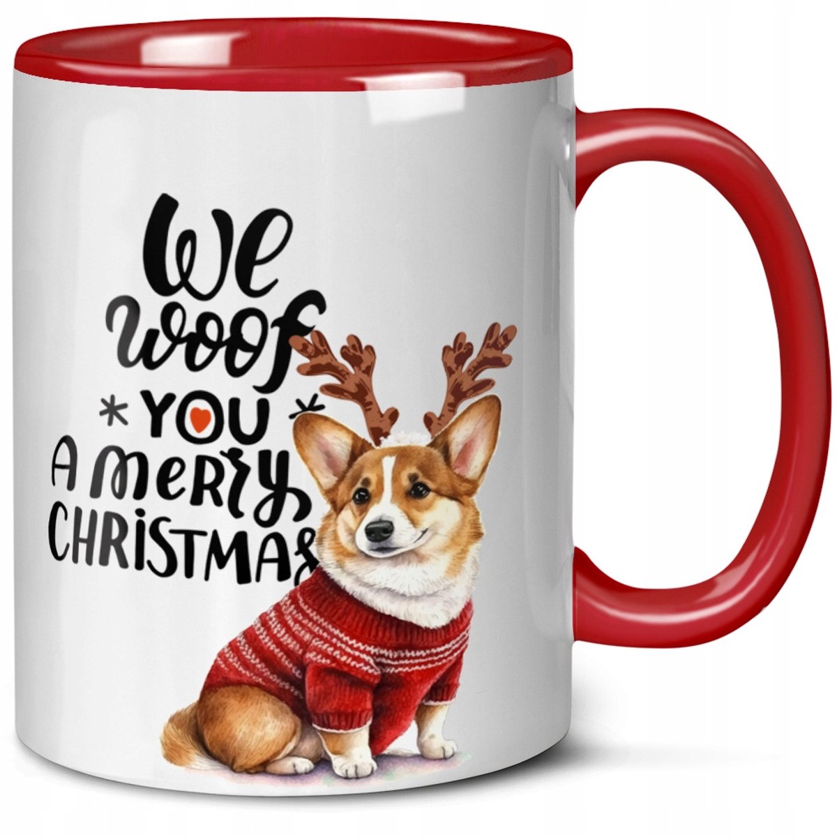 Keramische Kerstmok Welsh Corgi - Perfect Cadeau voor Hondenliefhebbers