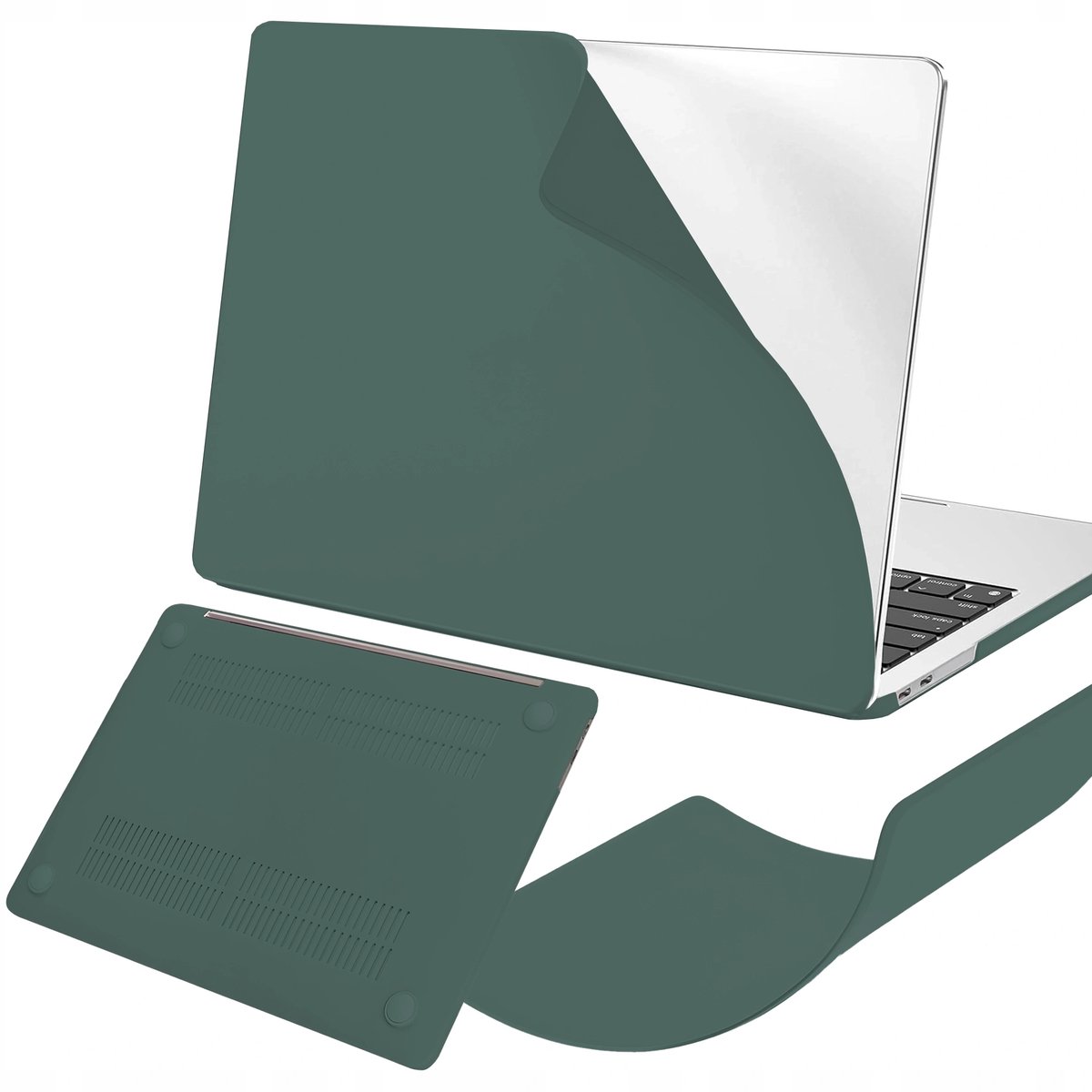Matte Groen MacBook Air 13.3" M1 2018-2021 Beschermhoes Flexibel PP