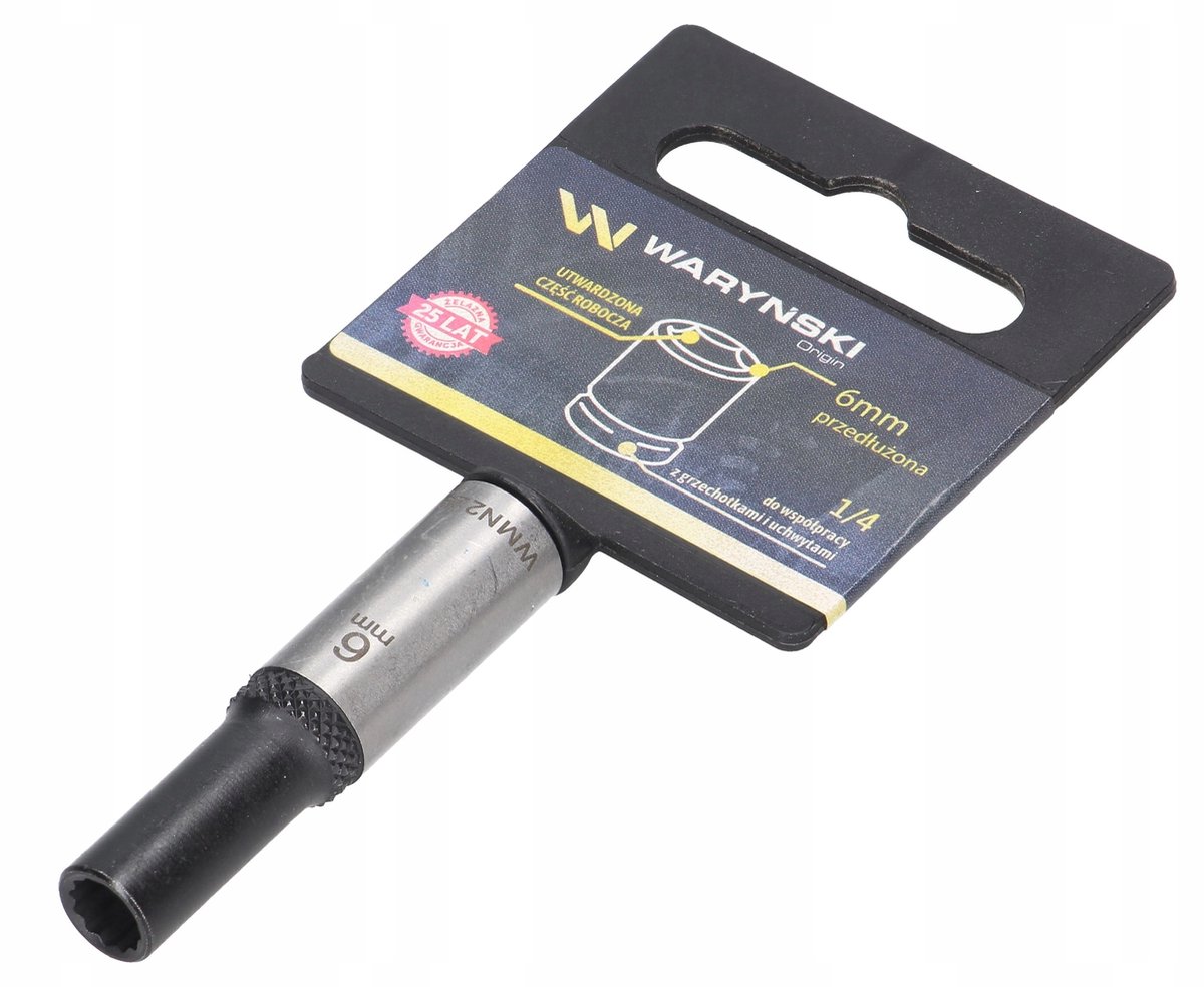 Waryński 1/4" Dopsleutel 6mm Lange 12-tige Dop