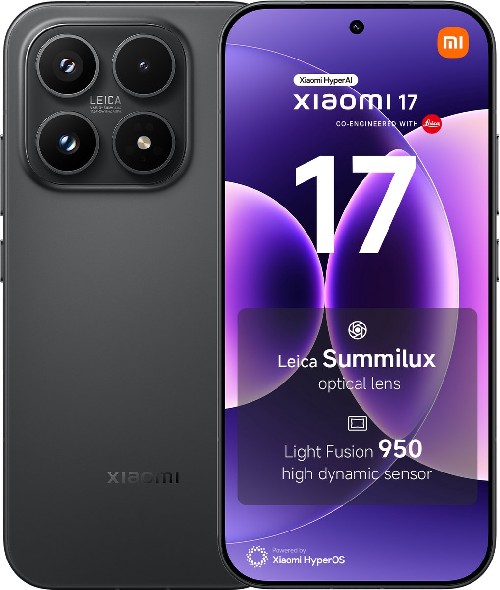 Xiaomi 17 256GB Zwart 5G