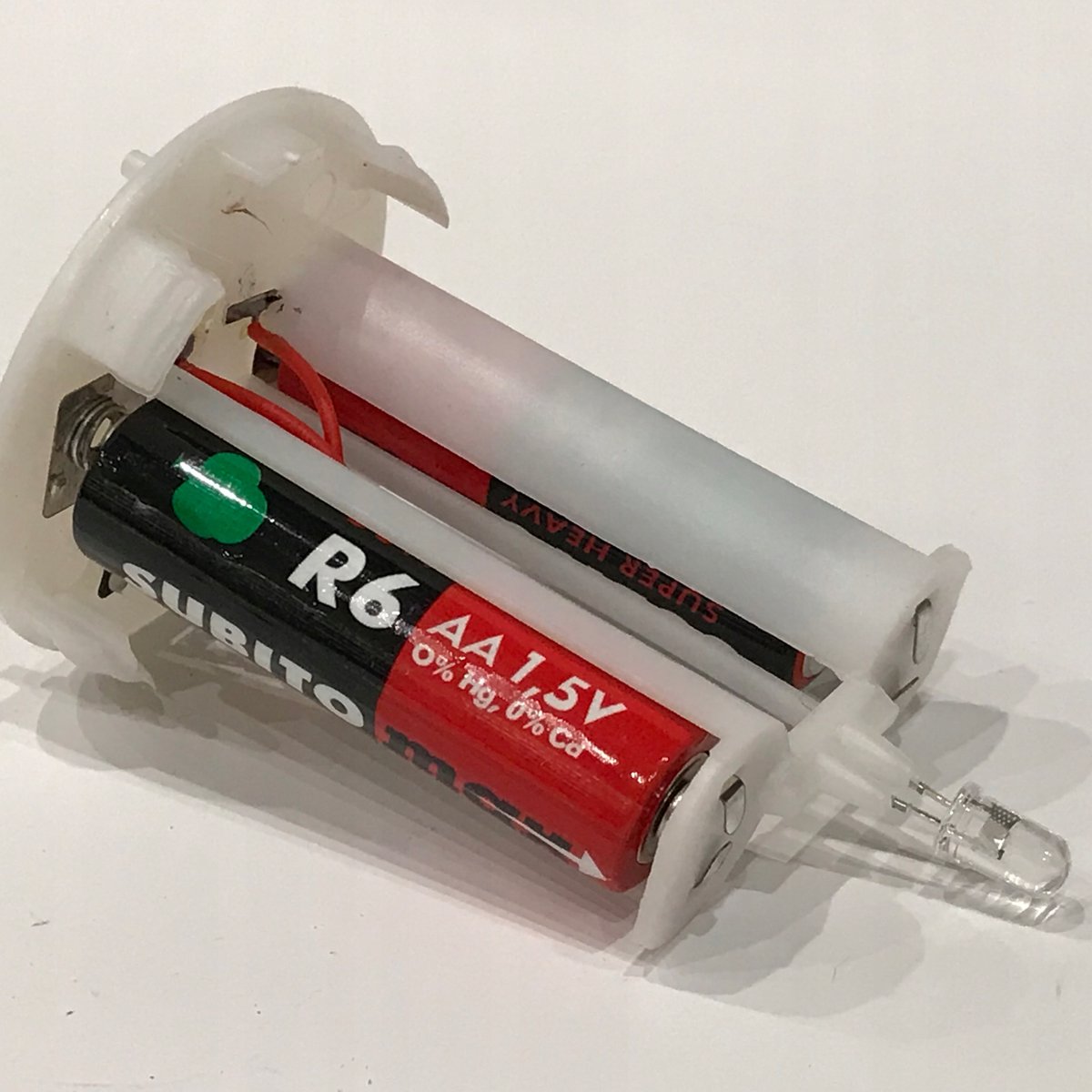 LED Inzet S1 Oranje - 10,5cm - Ca. 1200 uur brandtijd - Incl. batterijen
