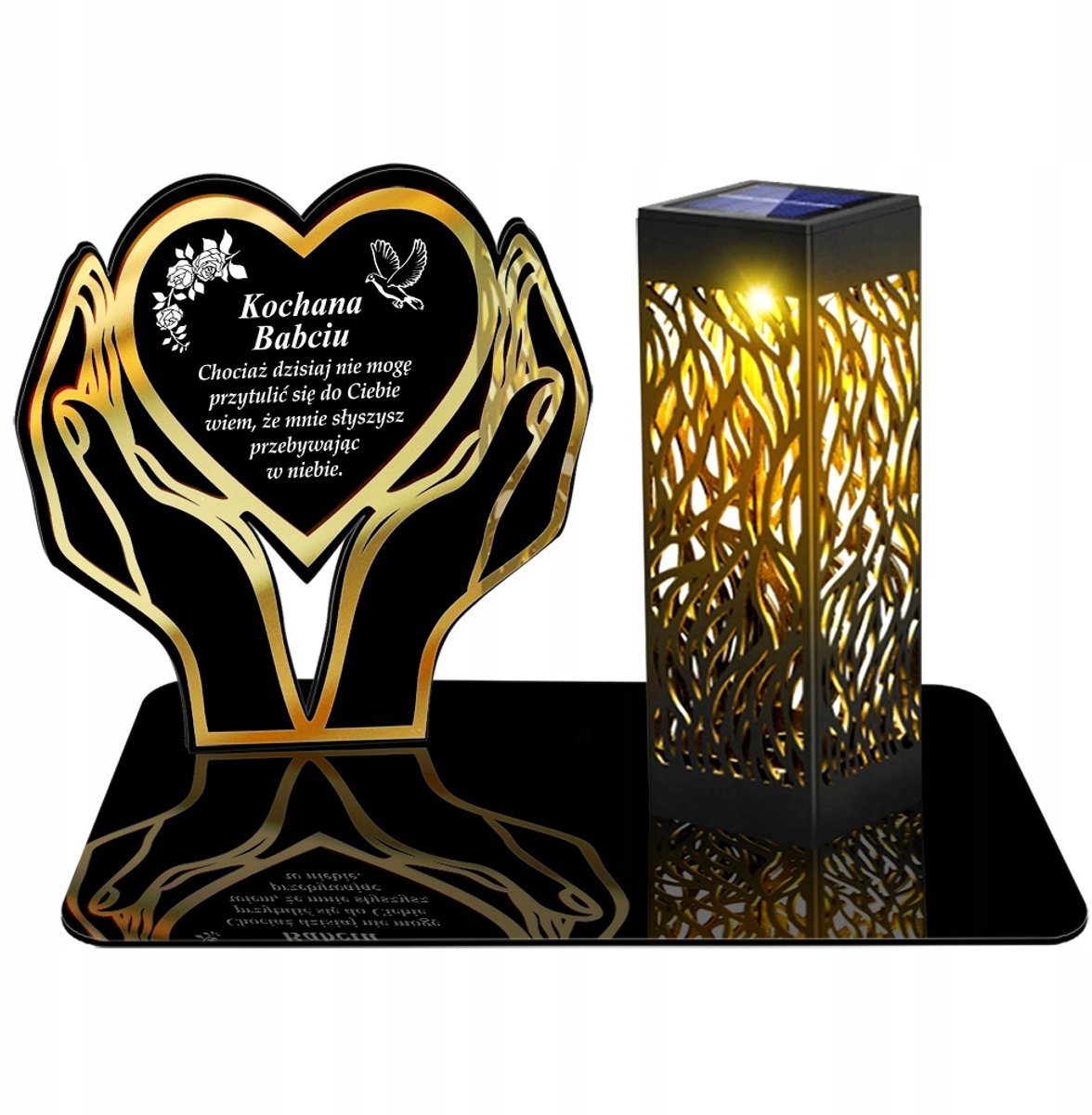 Zonne-LED Graflicht XL Hart - Elegante Decoratie voor Graven