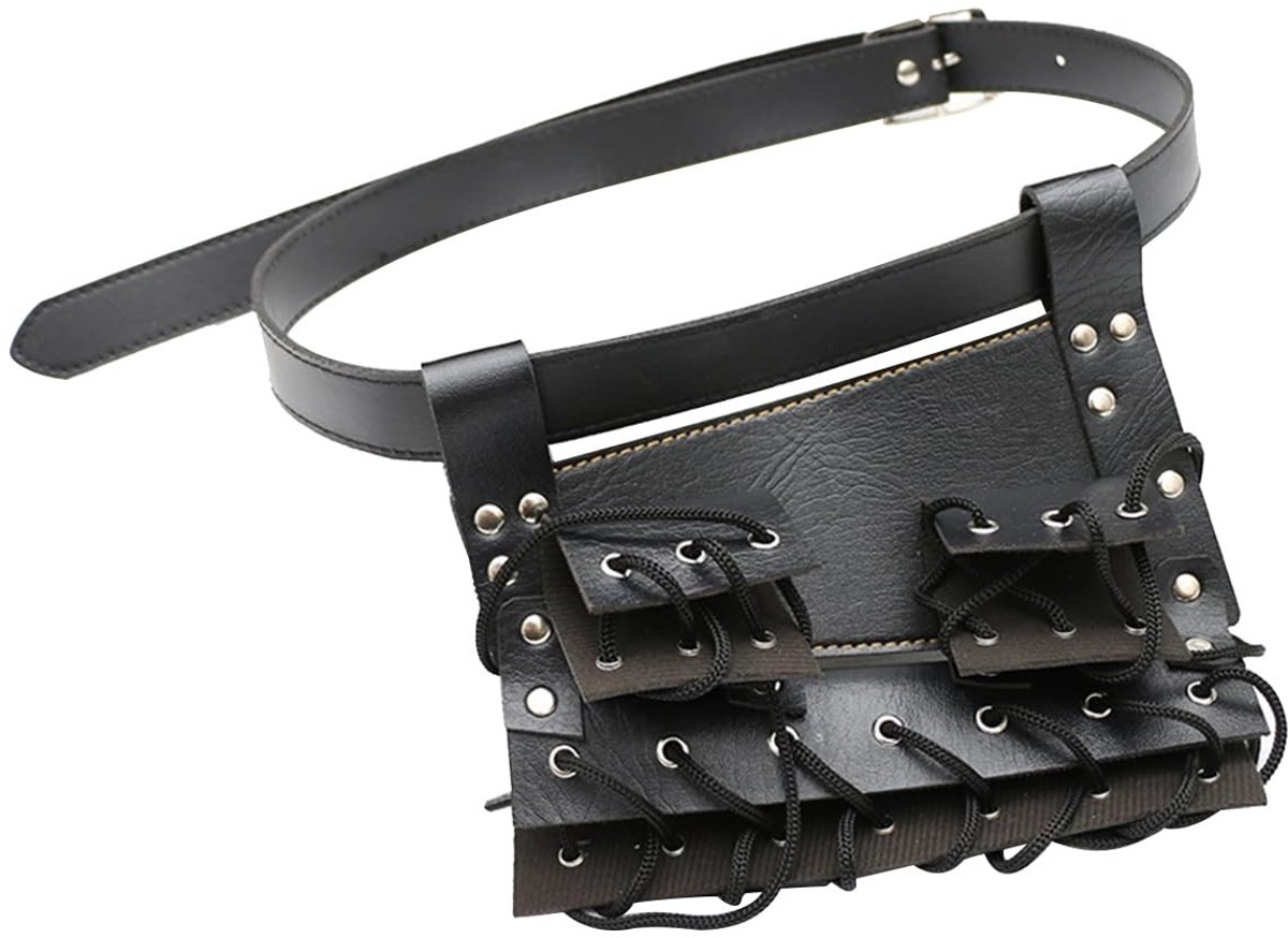 Dailygoods- Zwaardenhouder Hoogwaardig Leer - Verstelbare Riem - Katana-Draagholster - Universele Pasvorm - 3 Zwaarden - Duurzaam - Zwaardholster