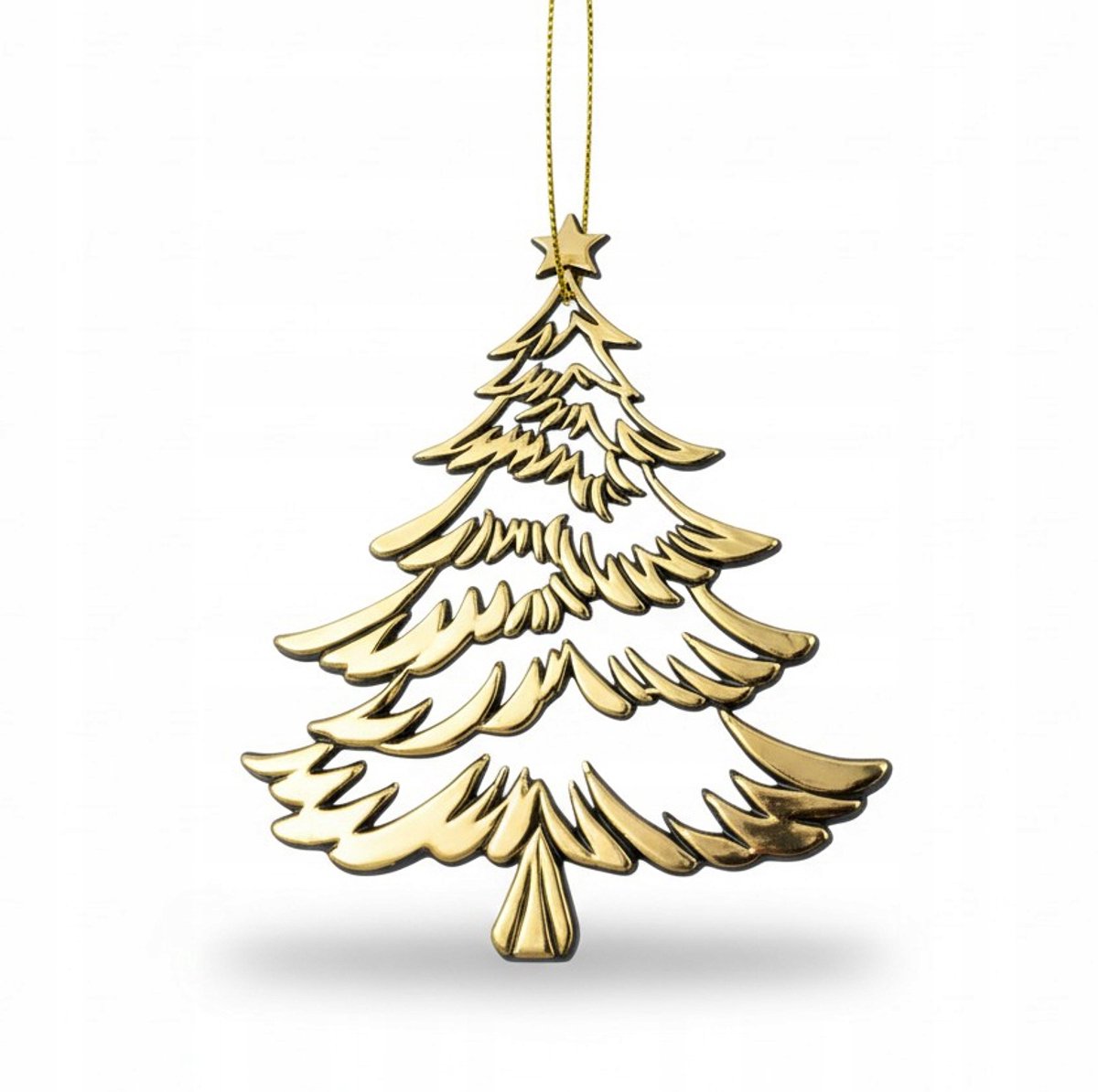 Gouden Kerstboom Znicz Hanger - 18cm Kerstdecoratie