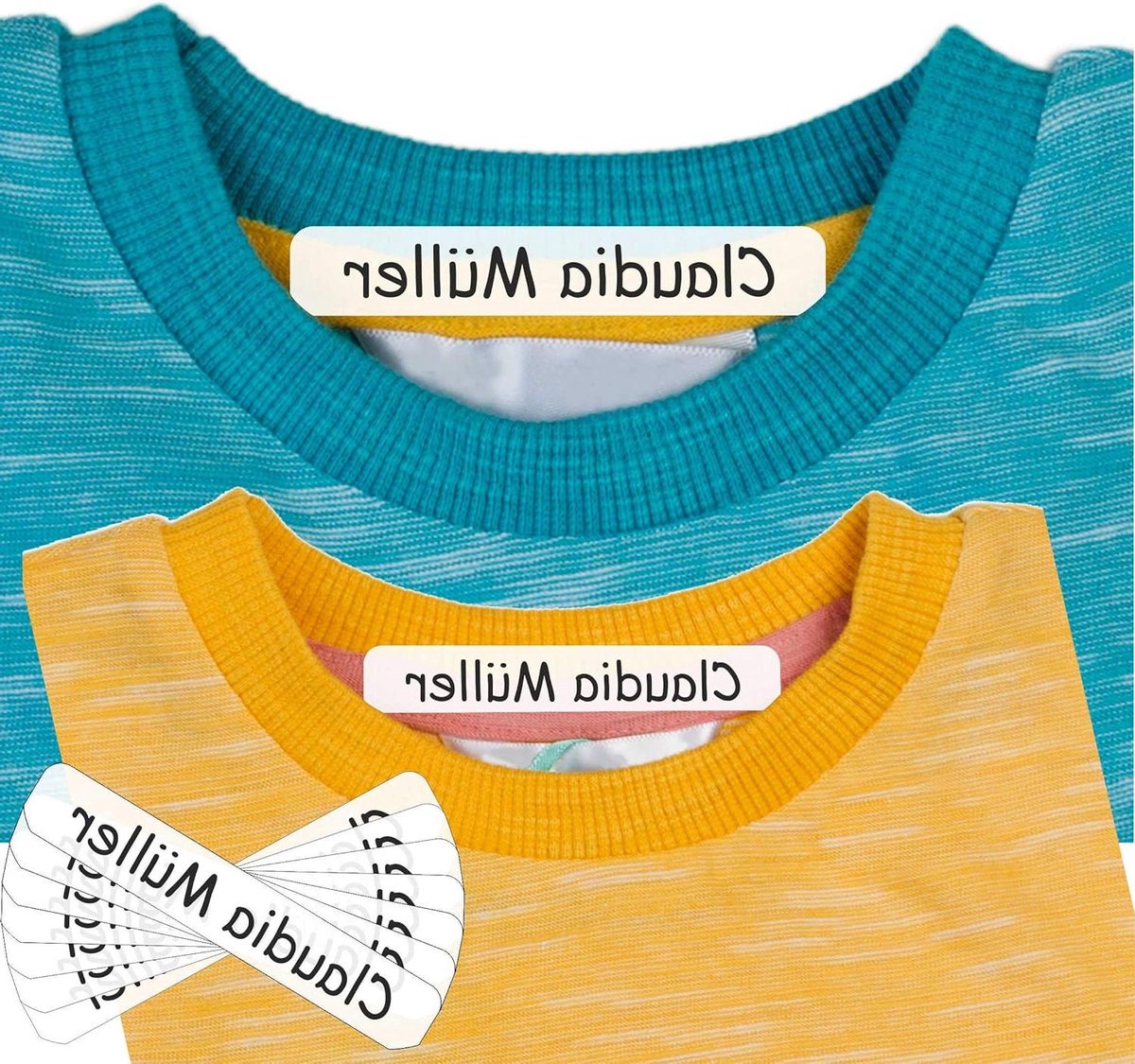 Instrijklabels Kleding - Naamlabels Textiel - Kleding Markeren - Wasbaar & Duurzaam - 200 stuks - Wit