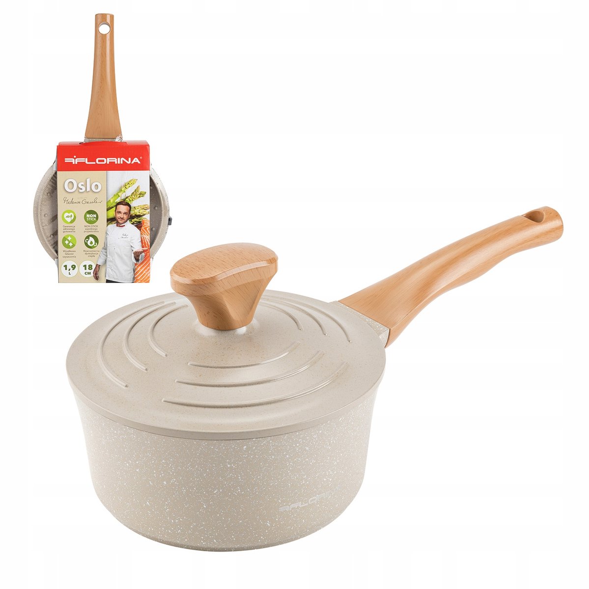 Florina Oslo Aluminium Steelpan 18 cm - 1.9L - Inductie Geschikt