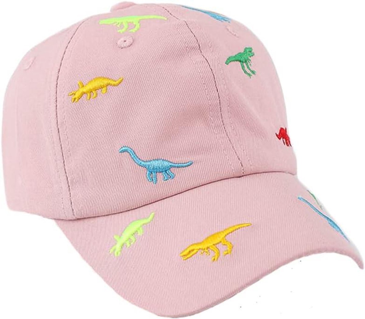 Dinosaurus Pet - Kinderen Zonnehoed - Zomerse Bescherming - Verstelbare Snapback - 54cm Hoofdomtrek - Multicolor