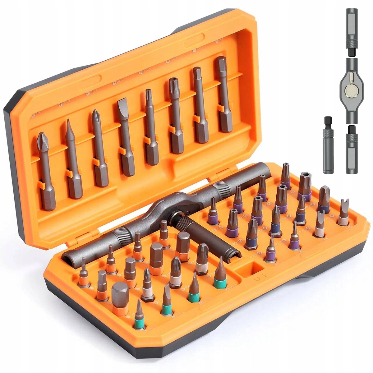 42-delige Precisie Schroevendraaierset met Ratel & Bits