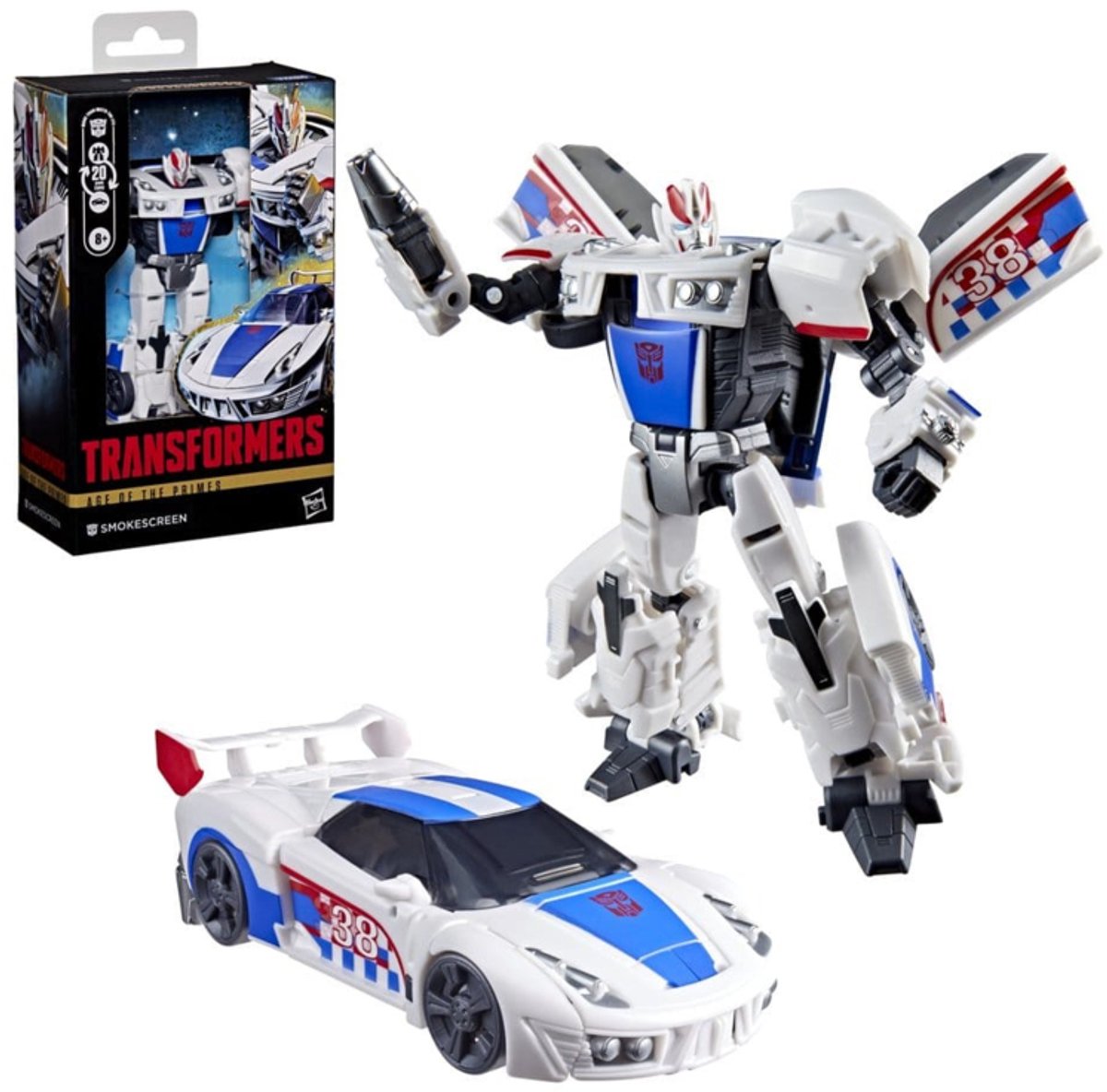 Hasbro Transformers Age of the Primes Deluxe Class Action Figure Smokescreen 13 cm Action Figuur