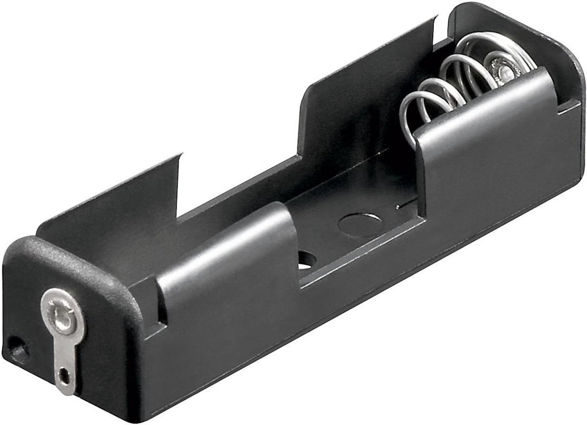Batterijhouder - AA Houder - Apparaten Voeden - Soldeeraansluiting - 10 Stuks - Zwart
