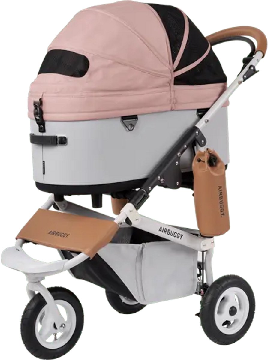 AirBuggy DOME 3 Large – Salmon Berry - Honden buggie - Luxe wandelwagen voor huisdieren
