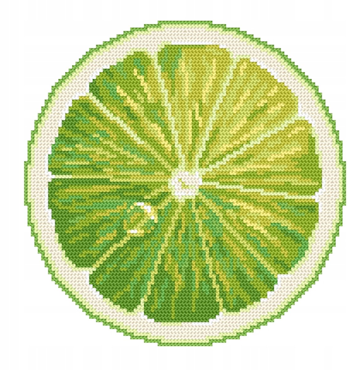 Borduurpakket Kruissteek - Citroen - Fruit - Keuken